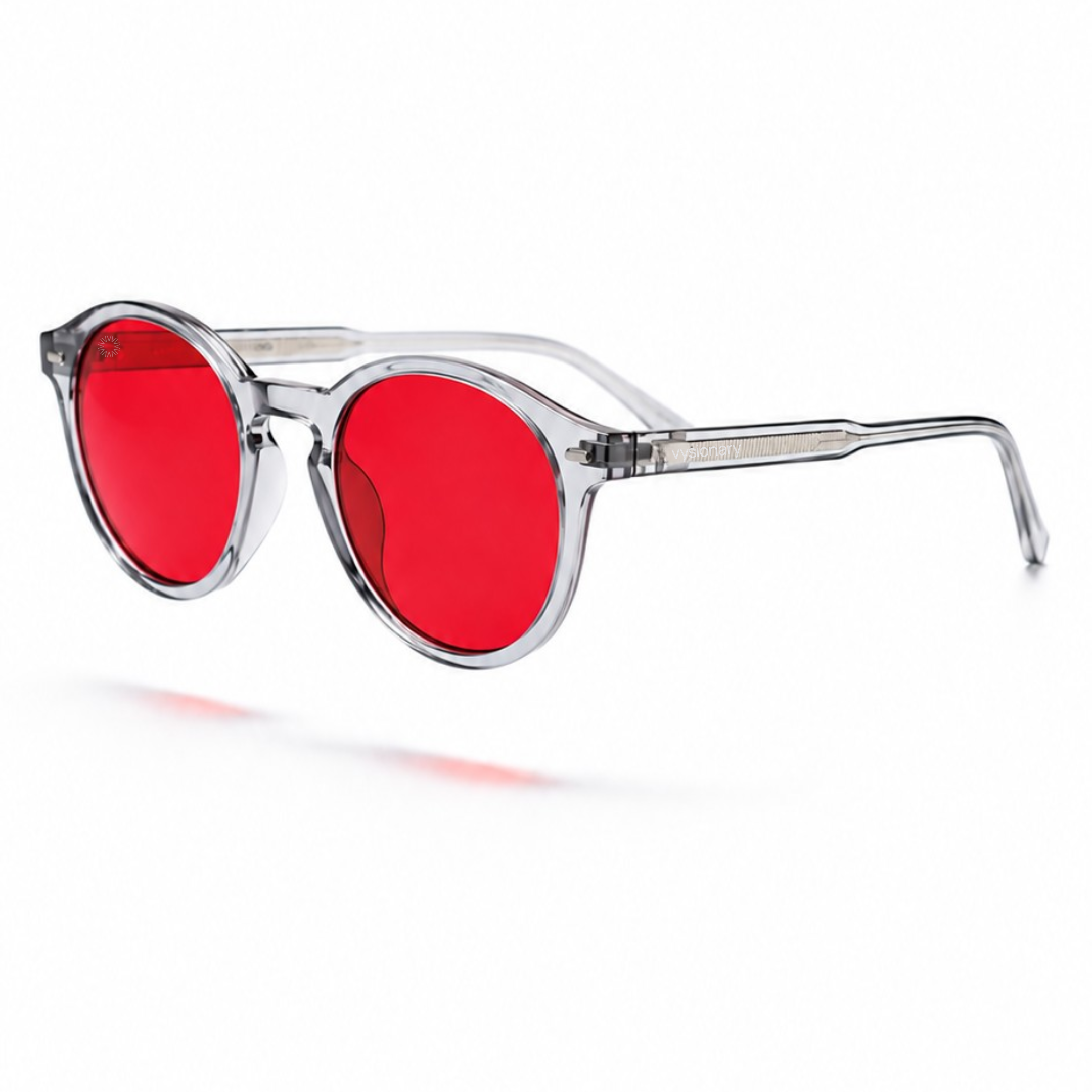 Red lens, Clear frame — Blue Light Blocking Glasses
